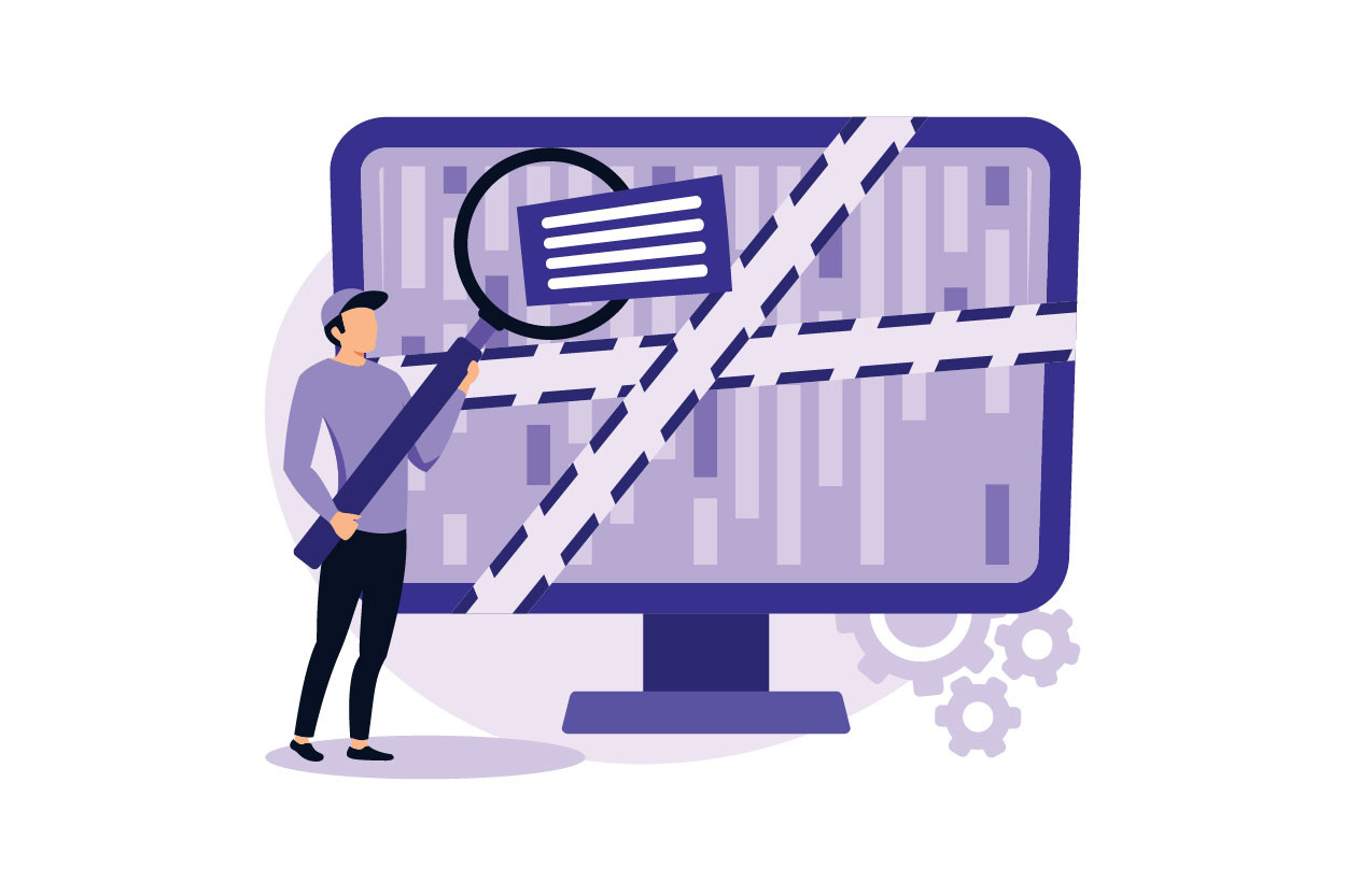 Computer Forensics illustration Graphics 50796359 1